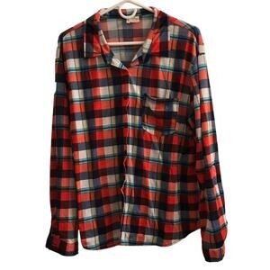 Passport Button down Flannel shirt Size 2X